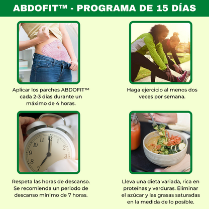 Parches metabólicos abdominales con fórmula natural (Set x5 pcs)