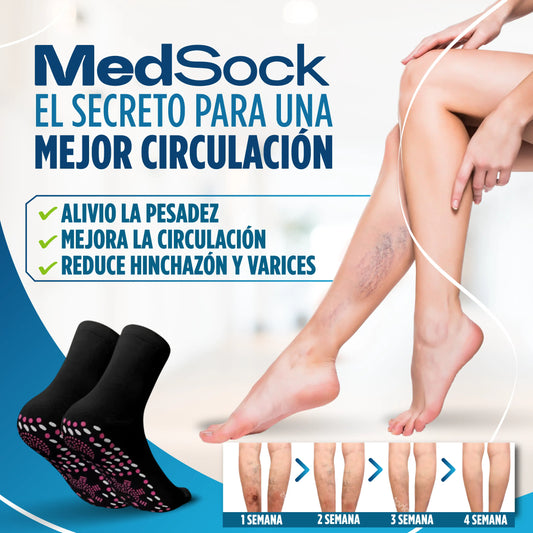 MedSock® - Medias de compresión de turmalina iónica con control de vena várice